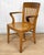 Traditional 1940's Bankers Library Chair Solid Oak with a Wonderful Quartersawn Grain Throughout Heavily Aged Arm Rests...