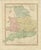 This finely engraved and delicately hand-colored map depicts roman britain, offering a detailed view of the provinces,...