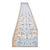 Persian Persian Sultanabad Wool 3x25 Light Blue, Ivory & Gold Handmade Runner Rug #1141320 For Sale - Image 3 of 5