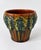 1920s decorative glazed ceramic majolica style Arts & Crafts style jardinière by Brush McCoy, Ohio with raised grape,...