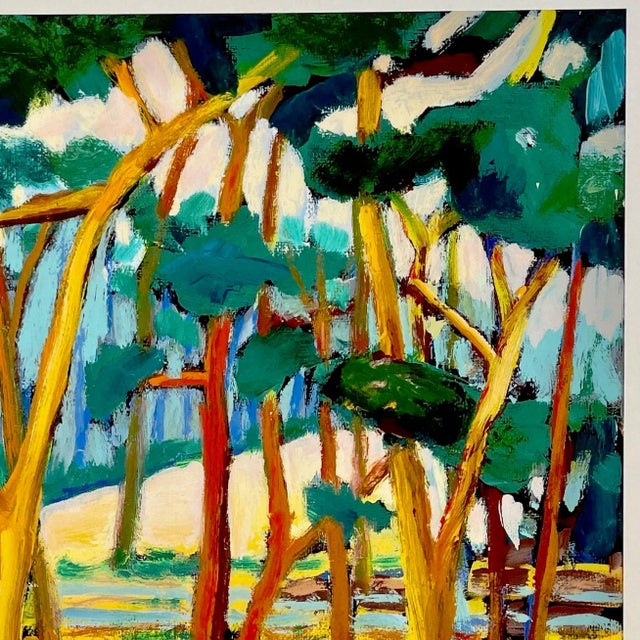 Giclee Print of en Plein Air Painting of a Eucalyptus Grove “Two Yellow Trees” by João De Brito For Sale - Image 4 of 9