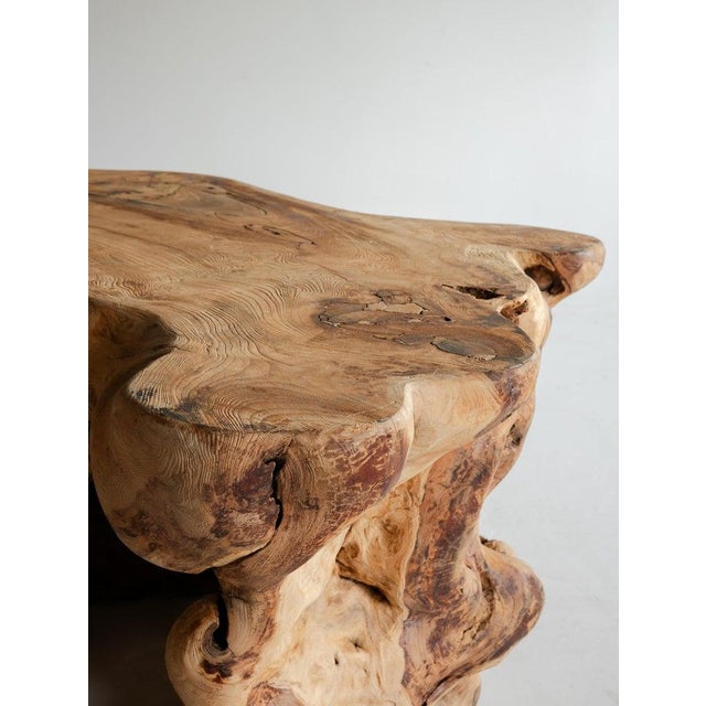 Wood French Antique Primitive Table 1950s / Coffee Table Wabi Sabi For Sale - Image 7 of 8