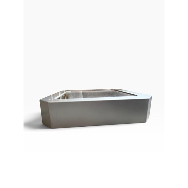 2000 - 2009 Balyun Technologies Infinity Mirror Light Box Lamp, Silver Octagonal Frame For Sale - Image 5 of 7