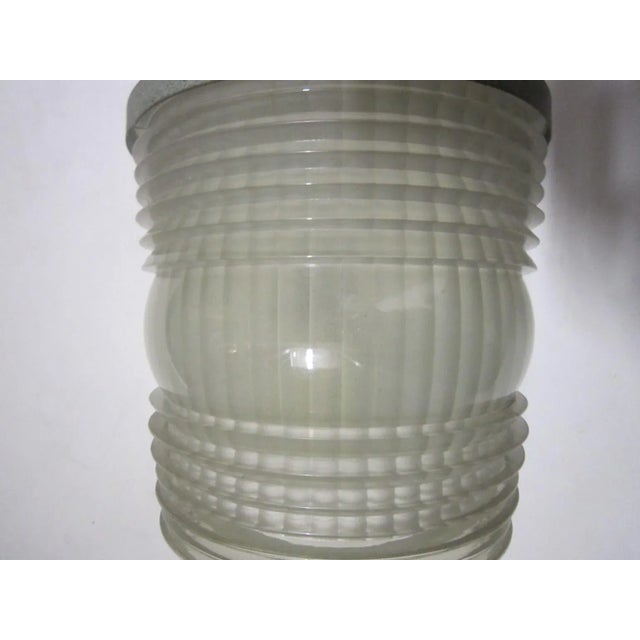 Jean Perzel Original French Art Deco Period Glass and Metal Sconce, 1935 For Sale In New York - Image 6 of 13