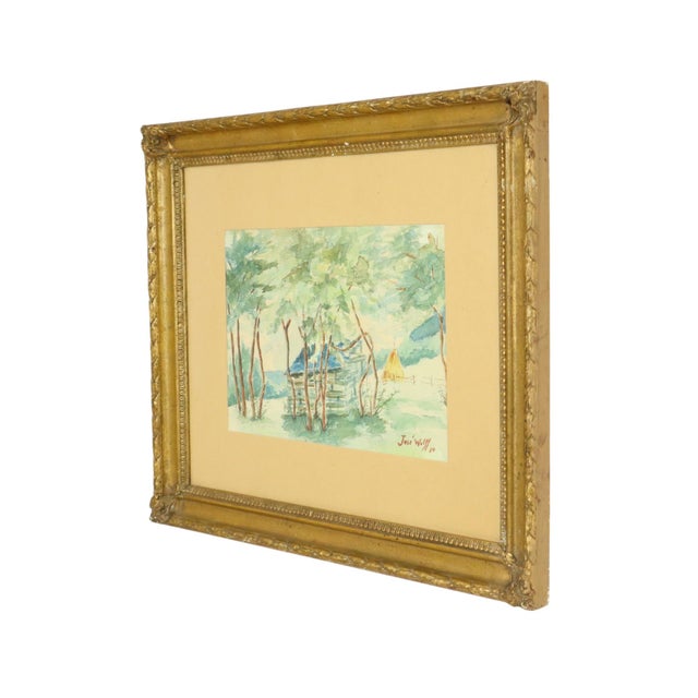 José Wolff, Landscape, Watercolor, 1924, Framed For Sale - Image 14 of 17