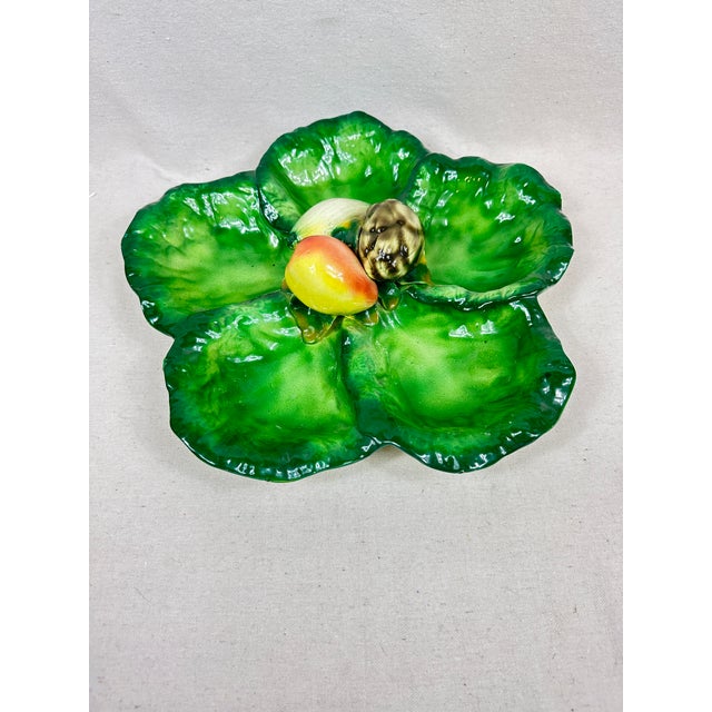 Ceramic Vintage Vegetable Serving Plate For Sale - Image 7 of 9