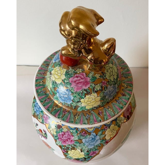 White Extra Large Asian Temple Jar / Ginger Jar For Sale - Image 8 of 9