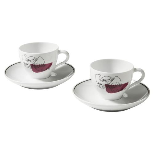 Service Prunier Coffee Plates and Cups by Le Corbusier for Cassina, Set of 4 For Sale - Image 14 of 14