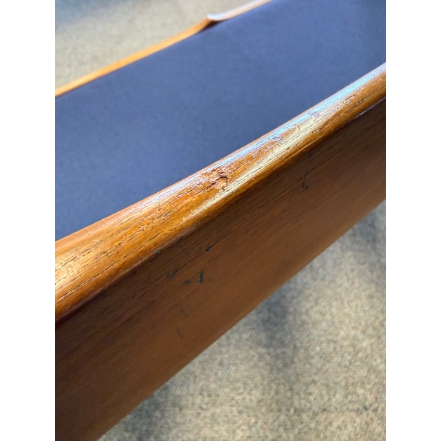 1960’s Mid Century Modern Danish Teak Sofa Designed by Grete Jalk for France & Son. New Knoll Upholstery For Sale - Image 12 of 12