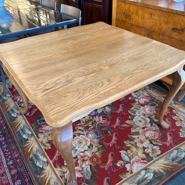 Wood Queen Anne Extension Dining Room Extension Table For Sale - Image 7 of 12