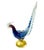 Blue and Gold Murano Style Glass Bird Figurines, Italy, Circa 1950s - A Pair For Sale In Tampa - Image 6 of 12