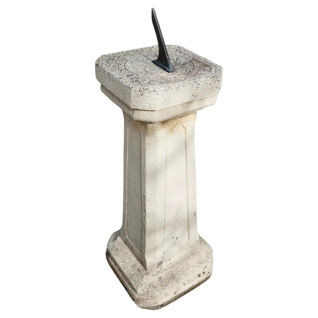 Weathered Garden Sundial, 1960 For Sale - Image 9 of 9