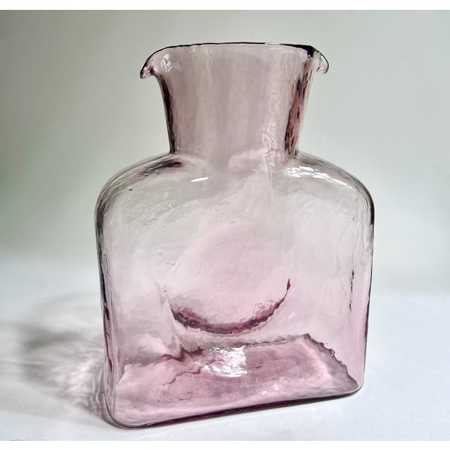 1950s Blenko Orchid Double Spout Water Bottle For Sale - Image 17 of 17