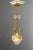 1920s Small Art Deco Hanging Lamp with Clear Cut Glass, Vienna, 1920s For Sale - Image 5 of 18