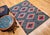1900 - 1909 Vintage Southwestern Kilim Rug, Flat-Woven Wool, Geometric Pattern, Green & Red, 4x5 For Sale - Image 5 of 13