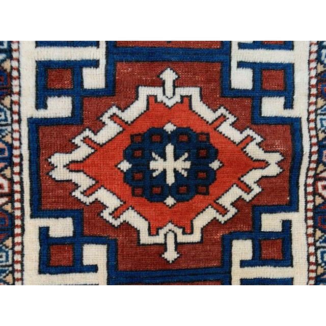 Textile Vintage Turkish Kazak Rug For Sale - Image 7 of 10