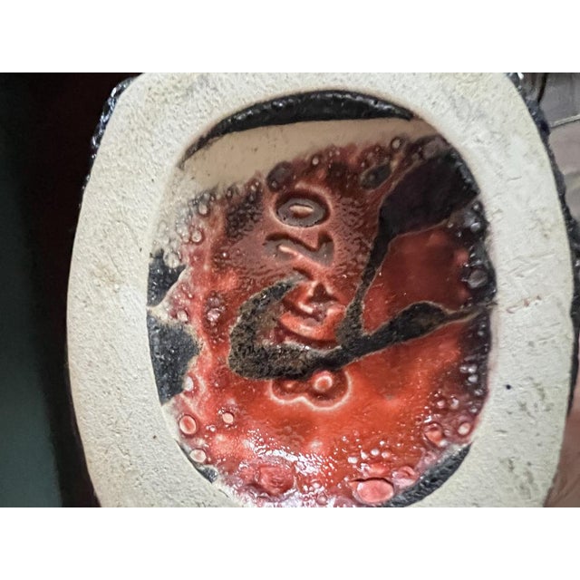 1970s Mid-Century Fat Lava Vase by ES Emons & Söhne Keramik from Rheinbach, Germany, 1970s For Sale - Image 5 of 8