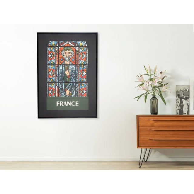 French La Cathédrale de Bourges Travel Poster from SNCF, Framed For Sale - Image 3 of 11