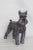Ceramic Grey Schnauzer Dog Ceramic Figurine For Sale - Image 7 of 13