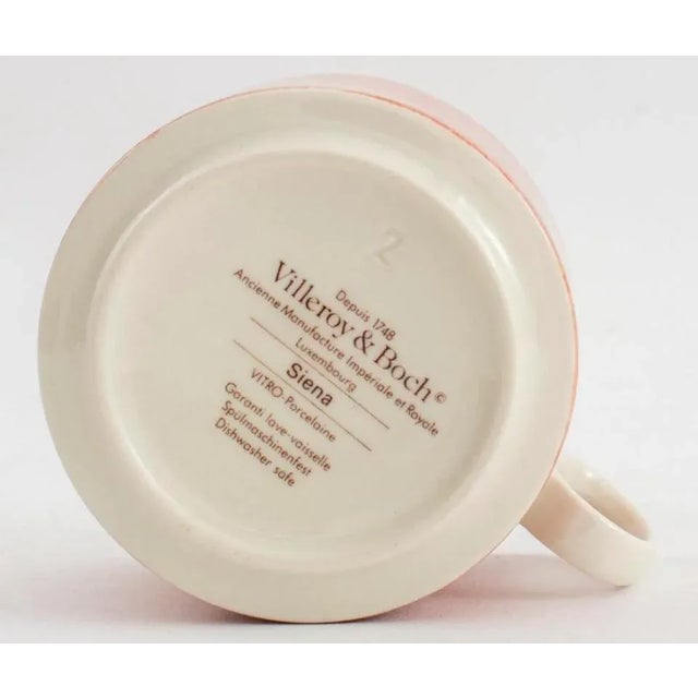 Stone 48 Pieces Villeroy & Boch Siena Pattern Porcelain Coffee or Tea Dessert Service With Plates, Cups and Saucers 1984 For Sale - Image 7 of 8