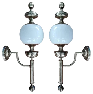 Italian Wall Lamps, 1970s, Set of 2