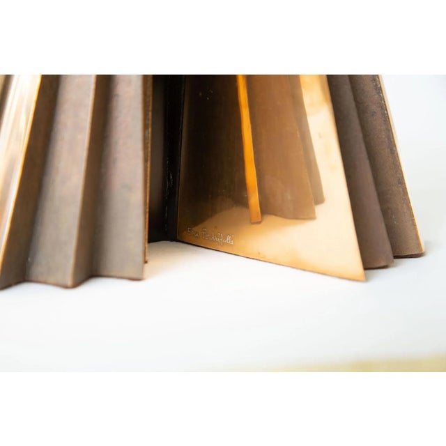 Bronze Mid Century Modern Italian Bronze and Black Stained Wood Sculpture, 1950's For Sale - Image 8 of 10
