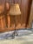 Metal Art Deco Metal Floor Lamp with Fabric Shade, 1950s For Sale - Image 7 of 7