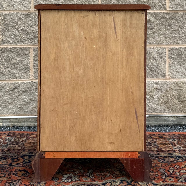 Vintage Kling Furniture Chippendale Solid Mahogany Nightstand With Drawer and Open Cabinet For Sale - Image 14 of 16