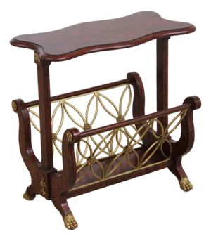 Maitland Smith Regency Mahogany Magazine Table