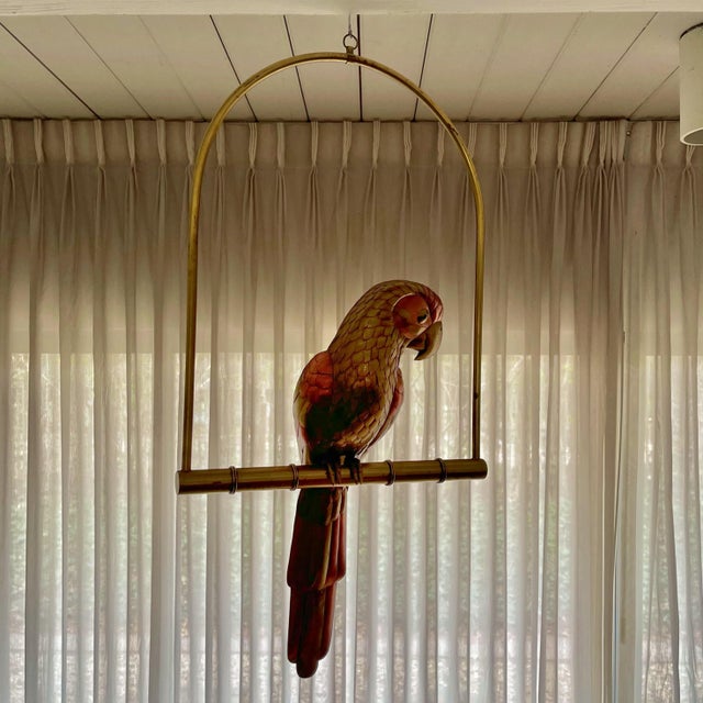 Sergio Bustamante Brass & Copper Parrot For Sale - Image 9 of 9
