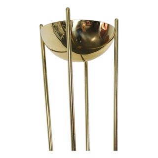 Late 20th Century Brass Torchier Floor Lamp by Reluxe Milano For Sale