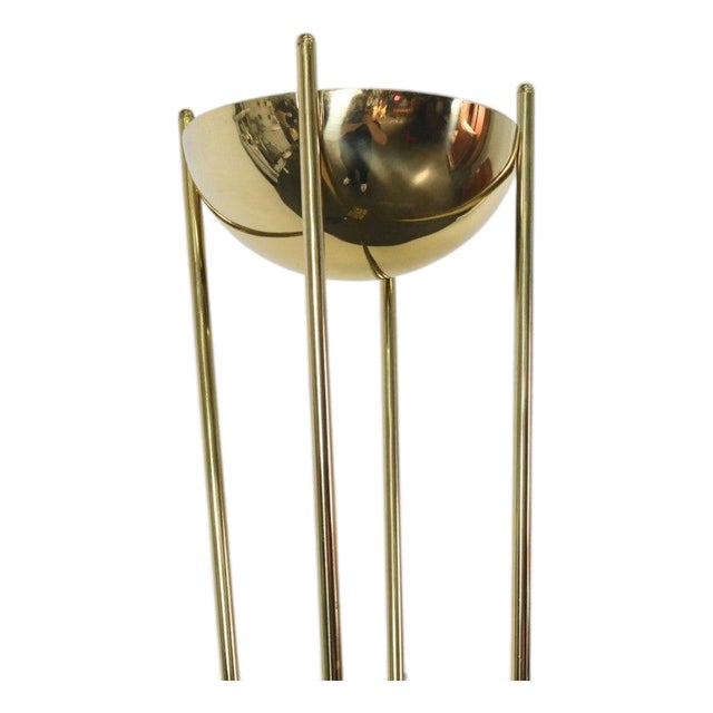 Late 20th Century Brass Torchier Floor Lamp by Reluxe Milano For Sale