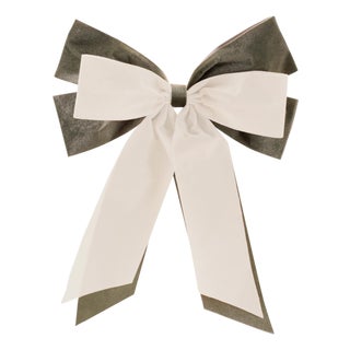 Double Bow Ornament (Set of 2) For Sale