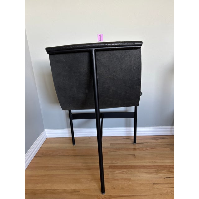 Black Mid 20th Century Katavolos, Littell & Kelley "T" Side Chairs - Set of 6 For Sale - Image 8 of 18