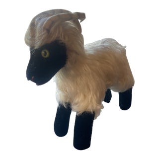 Vintage Ram Sheep Stuffed Animal For Sale