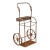 Antique Industrial Cylinder Cart With Chain Retainer For Sale