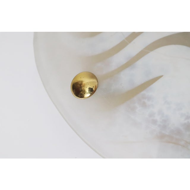 Metal Marble Murano Glass Flush Mount by Egon Hillebrand for Hille, Germany, 1960s For Sale - Image 7 of 11