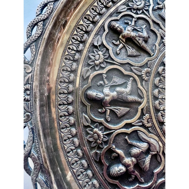 Late 19th Century Silver Salver Tray Probably Madras South India For Sale - Image 11 of 17