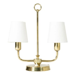 Brass Table Lamp from Uppsala Armaturfabrik, 1940s For Sale
