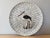 Stone 1950s Mid-Century Heide Mosaic of Denmark Stone Marble Mosaic Heron Plate For Sale - Image 7 of 7