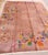 Art Deco 1930s Orange-Peach Floral Modern Antique Chinese Art Deco Rug Hand Knotted 8'10" X 11'6 Wool Carpet For Sale - Image 3 of 6