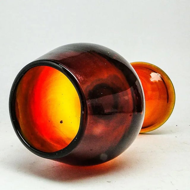 1970s Vase from Cracow Glassworks, Poland, 1970s For Sale - Image 5 of 8