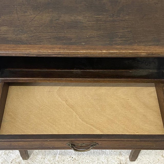 Oak Side Table, 1930s For Sale - Image 6 of 8