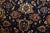 Varamin Rug 10’1” X 13’7” Blue Wool Vintage Traditional Hand-Knotted Carpet For Sale - Image 4 of 14