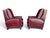Pair of Vintage English Wingback Recliners in Burgundy Oxblood Leather For Sale In Los Angeles - Image 6 of 16