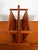 Mid-Century Modern 1960s Vintage Danish Mid Century Modern Folding Magazine Rack Solid Teak For Sale - Image 3 of 9
