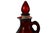Red Ruby Glass Cruet Pitcher For Sale - Image 4 of 4