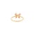 Metal Everyday Dainty Garnet Diamond Butterfly Ring- Gifts for Daughter Size 6.5 For Sale - Image 7 of 12