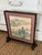 Beautiful Asian tabletop or desk screen featuring a traditional landscape painting inspired by classic East Asian scenery....