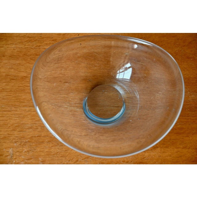Danish Glass Bowl from Holmegaard, 1950s For Sale - Image 4 of 6